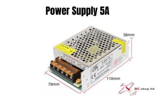 12V, 5A DC Power Supply (SMPS) - leetechbd
