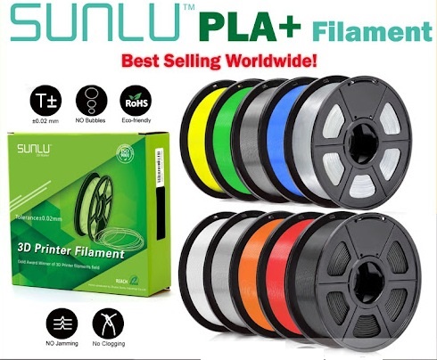 Buy SUNLU PLA+ 3D Printer Filament, PLA Plus Filament 1.75mm