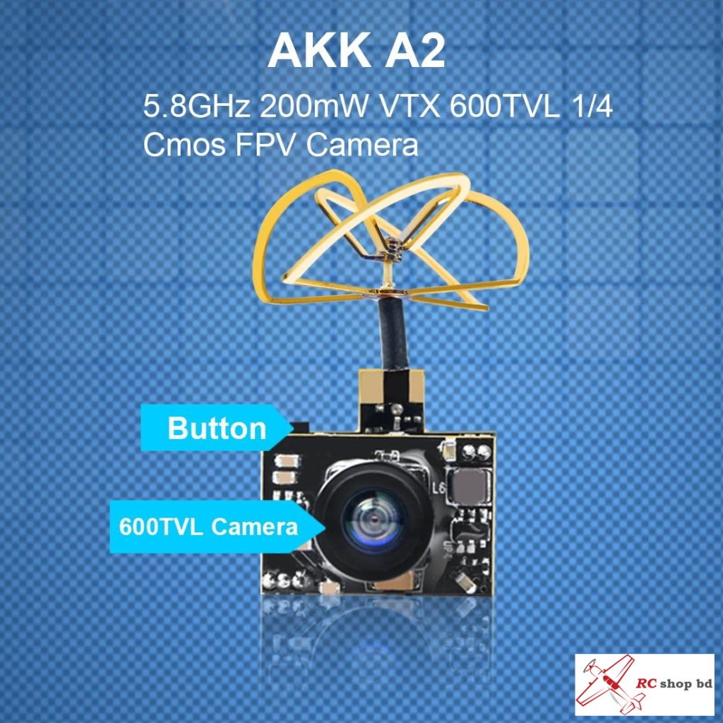 5.8Ghz 40CH 200mW 3 in 1 FPV Camera - RC shop bd