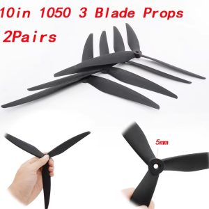 HQProp 10X5X3 3-blade propellers Black