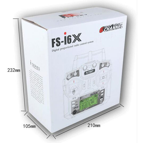 Flysky FS-i6X 2.4GHz 6CH Transmitter With IA10B 10CH Receiver - Image 3
