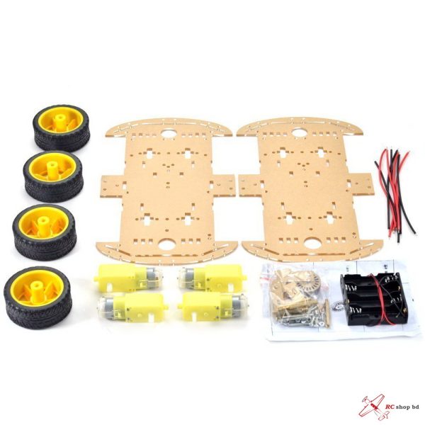 4 Wheel Robot Car Chassis Kit - Image 2