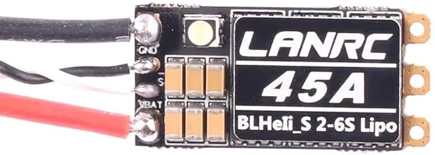 4pcs LANRC 45A ESC BLHeli-S 2-6S Lipo Programmable RGB LED - Image 2