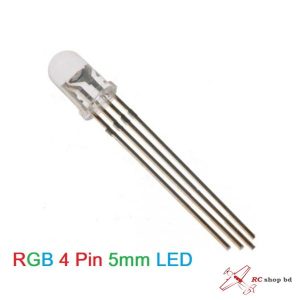 4Pin RGB LED Transparent 5mm