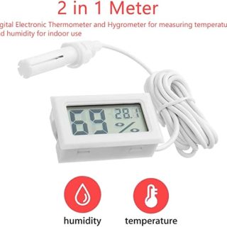 Digital Temperature and Humidity Meter with LCD Display