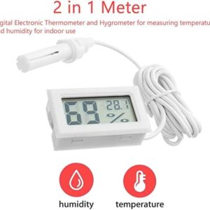 Digital Temperature and Humidity Meter with LCD Display
