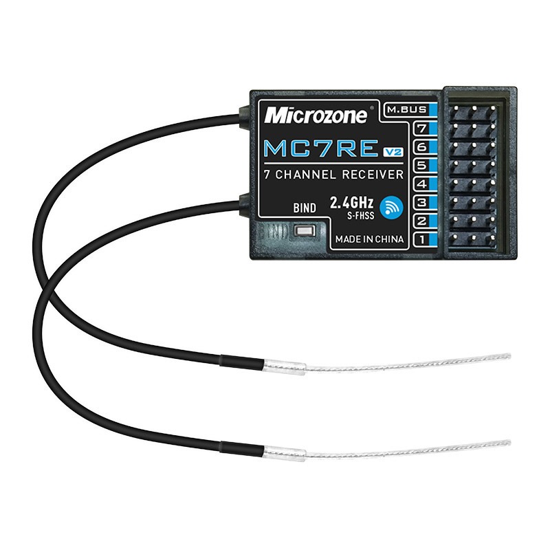 Microzone MC7RE V2 2.4GHz 7CH Dual Antenna Receiver - Image 2