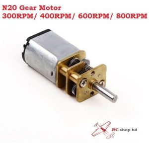 N20 Gear Motor 300RPM 400RPM 500RPM 600RPM 800RPM DC 3V-6V