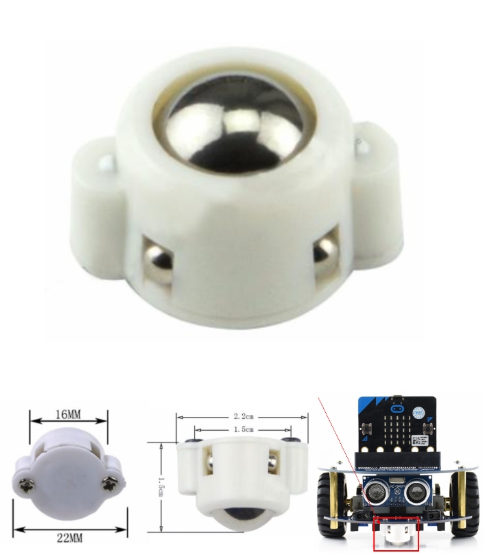 N20 Ball Caster Wheel MINI 3PI
