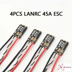 4pcs LANRC 45A  ESC BLHeli-S 2-6S Lipo  Programmable RGB LED