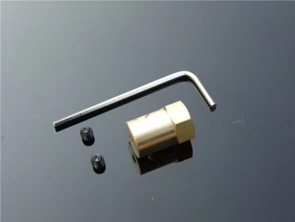 Copper Hex Shaft Coupling for Wheels