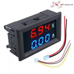 Mini Digital Voltmeter Ammeter DC 100V 10A