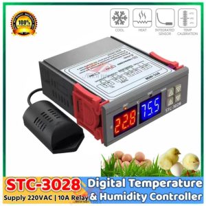 STC3028 Dual Display Temperature Humidity Controller For Egg Incubator