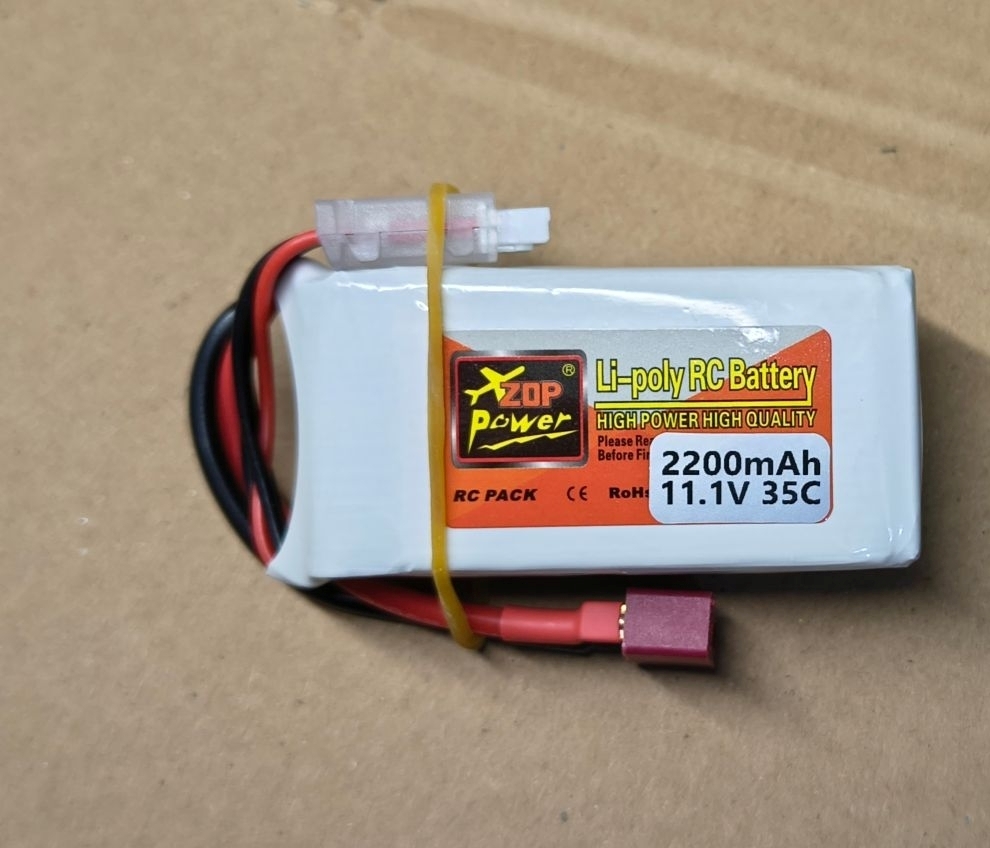 ZOP Power 3S 11.1V 2200mAh 35C Lipo Battery T Plug - Image 2