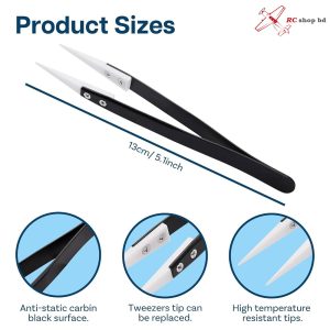 Anti-Static Ceramic Tip Tweezers