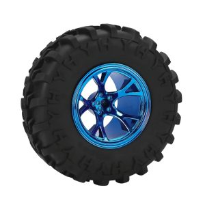 130mm Rubber Wheels Off Road (Blue)
