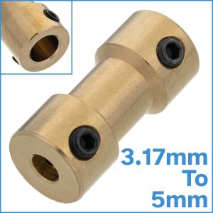 3.17mm To 5mm Universal Shaft Joint Coupling Adapters For Boat Toy Car DC Motor DIY